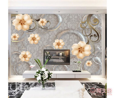 【尚美壁畫簡約現代客廳無縫墻布電視背景墻壁紙臥室3D防水立體大型壁畫工廠】深圳市坪山新區(qū)雅室蘭香大型裝飾壁畫廠 - 產品庫